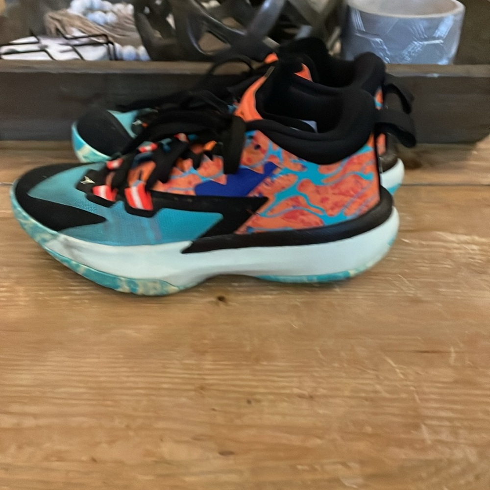 Jordan Kids Sneakers in Vibrant Orange and Blue